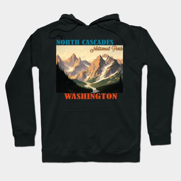 North Cascades National Park Hoodie by Schalag Dunay Artist